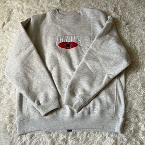 Thrills Women’s Light Gray Crewneck Sweater